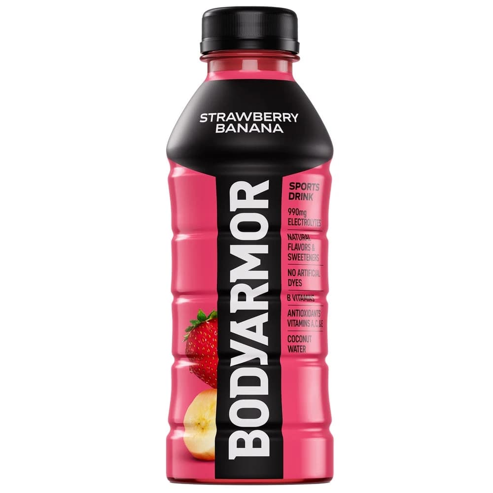 BODYARMOR Strawberry Banana Sports Drink product packaging