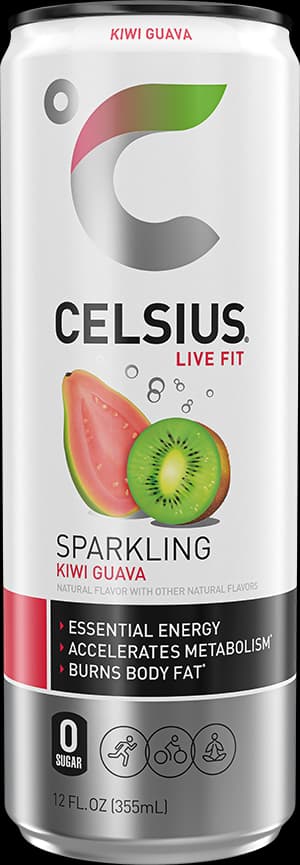 CELSIUS Sparkling Kiwi Guava Energy Drink product packaging